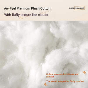 Fauteuil inclinable individuel <span class=keywords><strong>Kyanos</strong></span> Modern Moon en tissu avec rembourrage en coton, confort doux pour balcon, salon et loisirs à domicile - Product Image 3