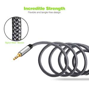 Extensión de audio de 3,5mm, adaptador auxiliar macho a hembra, <span class=keywords><strong>cable</strong></span> <span class=keywords><strong>extensor</strong></span> estéreo de sonido Hi-Fi, <span class=keywords><strong>Cable</strong></span> de extensión <span class=keywords><strong>para</strong></span> <span class=keywords><strong>auriculares</strong></span> - Product Image 6