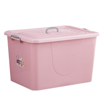 Boîte de rangement en plastique épaissi avec roulettes, organisateur de tiroirs pour vêtements, jouets, chambre et salon