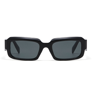 Jamie L1625 Square Frame Sunglasses Black Plastic UV400 Unisex Outdoor Sunshade - Product Image 5