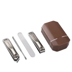 Portable 4 Piece <b>Manicure</b> Pedicure Set Foldable Nail Clipper <b>Kit</b> with Protective Case for Travel Outdoor - Product Image 5