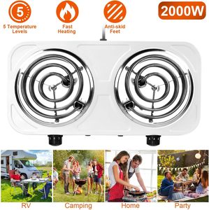 Cuisinière électrique de haute qualité à 2 brûleurs 2000 W, plaques chauffantes pour la cuisine à domicile, appareils de cuisson 220 V/110 V - Product Image 5