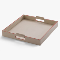 Plateaux de rangement en cuir faits à la main – Style américain pour la maison/chambre d'hôtes, bureau, salon, rangement de vêtements et d'épices