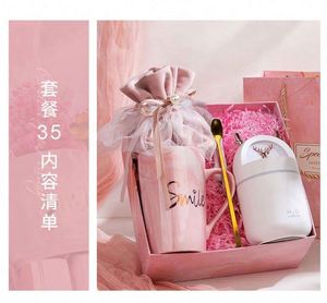 Hot Selling Pink Paper Flower Thematic <b>Gift</b> Set <b>for</b> Woman Promotional Multipurpose New Year Mother's Day <b>Gifts</b> Silk Screen - Product Image 4