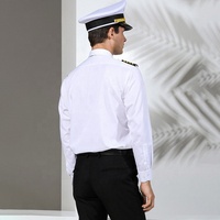 Uniformes de gardien de sécurité, chemises blanches pour pilotes d'avion, vêtements de vol 7XL, vêtements d'aviateur, chemise de travail