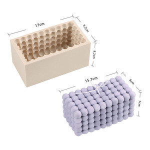Early Riser Cross-Border Hot Rectangular Magic Ball <span class=keywords><strong>Molde</strong></span> de silicona Vela aromática/Cubo Pastel/Mousse Postre <span class=keywords><strong>Molde</strong></span> Esfera de varios tamaños - Product Image 6