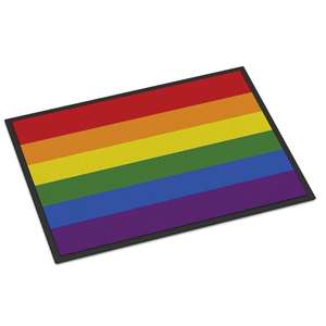 <span class=keywords><strong>Felpudo</strong></span> resistente del Orgullo Gay de fibra de coco con respaldo de PVC antideslizante - Product Image 5