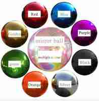 Boule miroir gonflable géante en PVC réfléchissant pour la décoration de fêtes, de mariages et d'événements