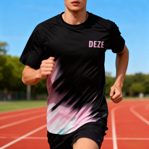 เสื้อวิ่งแขนสั้นดีไซน์ใหม่ ระบายอากาศได้ดี แห้งเร็ว ซับเหงื่อ น้ำหนักเบา หลายสี สำหรับวิ่งกลางแจ้ง - Product Image 4