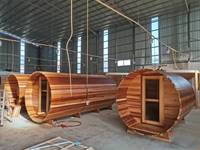 Sauna en cèdre rouge canadien pour 4-5 personnes, sauna sec traditionnel, sauna préfabriqué rustique pour l'extérieur, sauna domestique