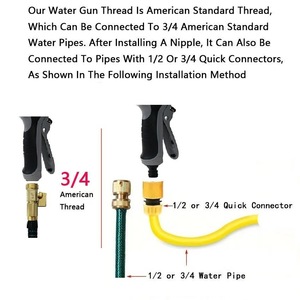 Áp lực máy giặt vườn phun nước súng vườn <span class=keywords><strong>Hose</strong></span> Foam Sprayer cho xe Wah tưới cây tắm vòi sen PET - Product Image 5