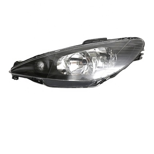 Faros Delanteros Negros de Cristal para Peugeot 206 T11 (2006-2013); Izquierdo: 087275, Derecho: 087276 - Product Image 1