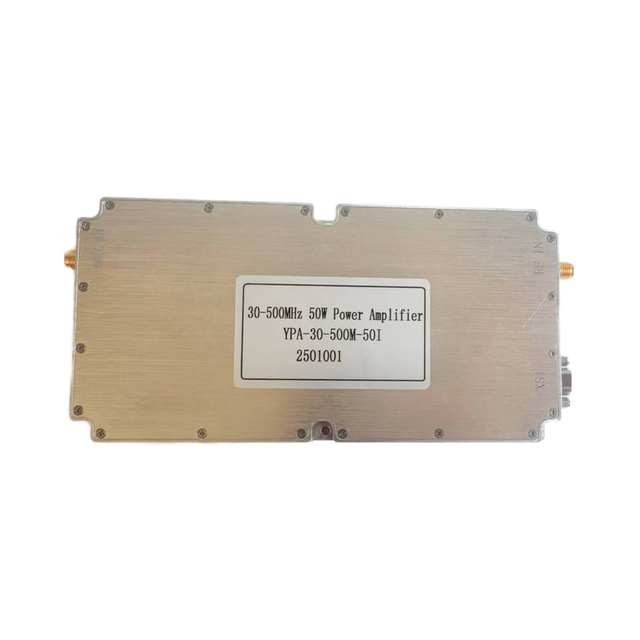 50W PA Module 30MHz-500MHz RF Power Amplifier for Signals Communication Radar Navigation Anti-Drones NFC Modules Accessories