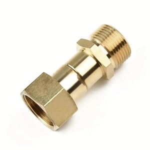 Connecteur pivotant en <span class=keywords><strong>cuivre</strong></span> à 360 degrés, connexion métrique M22 14 mm, raccord rapide pour <span class=keywords><strong>tuyau</strong></span>/anti-enroulement - Product Image 1
