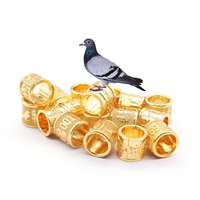 Anneaux ouverts en or 2022 pour pigeons, anneaux plaqués or pour pigeons
