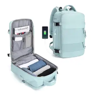 Grande capacidade ao ar livre lazer viagens zíper mochila dobrável multifunções mochila laptop forte