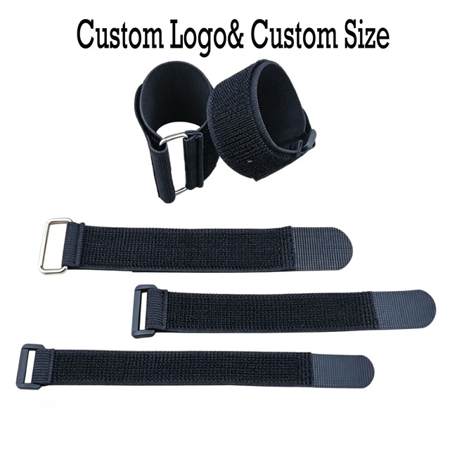 Elastic Velcro Strap Hook Loop with Buckles Adjustable Cable Straps Reusable Nylon Securing Cord Ties for Organizer Storage