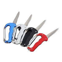 Ensemble de couteaux de chasse multifonctionnels portables et légers, outil EDC, boucle d'alpinisme, forme personnalisée, acier inoxydable, aluminium