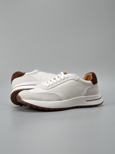 Zapatos Deportivos Minimalistas Ligeros de Estilo Casual para Negocios, con Cordones, de Piel Vacuna Genuina, Acolchados, Diseño Versátil para Primavera/Invierno - Product Image 6