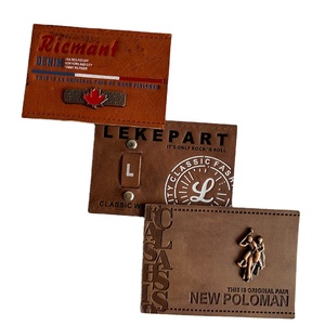 Etiqueta de cuero PU personalizada de lujo con impresión en relieve con etiqueta de parche de cuero de Metal para sombreros/ropa/<span class=keywords><strong>Jeans</strong></span>/ropa - Product Image 5