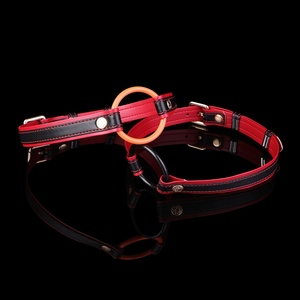 Silent Oath Gag : Menottes en cuir, Gag à bouche ouverte, Harnais buccal réglable pour fixation orale adulte, Jouets de bondage - Product Image 3