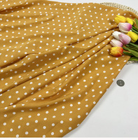 Tissu imprimé à pois micro-extensible à prix d'usine pour robes et vêtements féminins