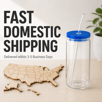 Entrepôt local aux États-Unis, Gobelets en verre transparent de 16 oz, Lot de 48 pièces, Livraison gratuite, Prêt à expédier, Vente en gros, Gobelets et bocaux en verre