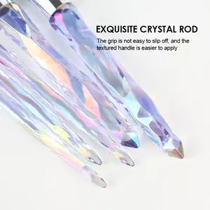 Crystal Handle 5Pcs Makeup Brush Diamond Shape Set Synthetic Hair Eyeshadow Cosmetic Brush Foundation Glitter Make Up Brushes