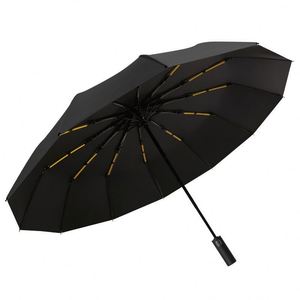 Paraguas de Negocios con Logotipo Personalizado, de 27 Pulgadas, con Varilla Recta, Automático, Mango Largo, Resistente al Viento, Regalo Empresarial, Publicitario, para Lluvia - Product Image 3