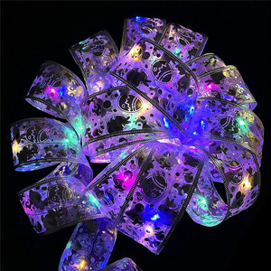 40 LED 리본 창 커튼 조명 문자열 램프 하우스 파티 장식 눈에 띄는 축제 조명 크리스마스 장식 - Product Image 1