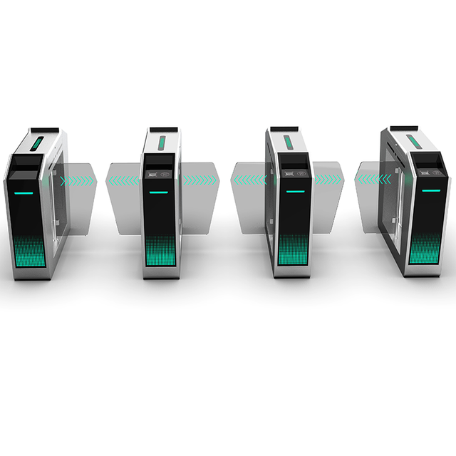 Turnstile Access Control AUTOMAT BARRIER GATE Turnstile Swing Barrier with QR Code Reader and Face Access Control Card Reader