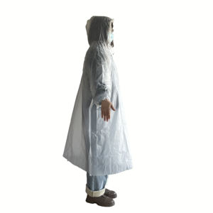 Biodegradable PLA Rain <strong>Poncho</strong> <strong>Waterproof</strong> Disposable With Sleeves <strong>for</strong> Outdoor Events Eco Friendly - Product Image 2