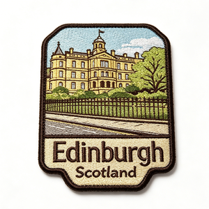 Parche Bordado Termoadhesivo de Lona Ecológica con Diseño de Edimburgo, Escocia, Aplique de Tela de Forma Irregular, Decorativo, Hecho a Mano, para Regalo - Product Image 6
