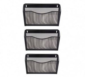3 Pack Mesh Wall Mounted <b>File</b> Holder Hanging Wall <b>File</b> <b>Organizers</b> - Product Image 1