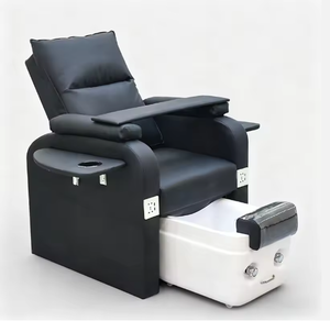 เก้าอี้นวดทำเล็บมือเล็บเท้าสไตล์ยุโรป พร้อมระบบนวดตัวเต็มรูปแบบ อ่างแช่เท้าเซรามิกแก้วไฟฟ้าแบบไร้ท่อ - Product Image 1