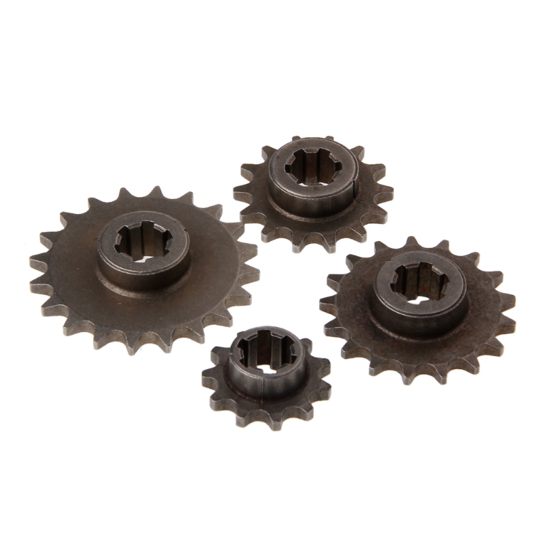 Caixa de equipamento para motocicleta, caixa de engrenagem frontal sprocket t8f 11 13 14 17 20t pinion para 47cc 49cc minimoto mini dirt bike scooter