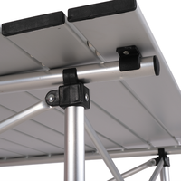 Vente directe d'usine Hitree Table et chaises pliantes portables de haute qualité Table d'extérieur Table carrée pliante de camping en aluminium