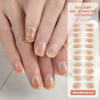 Nouvel Arrivage Autocollants pour Ongles en Gel Semi-Durcis à Finition Brillante, Séchage UV, Impression Offset Épaisse, Étanche pour un Effet Longue Durée
