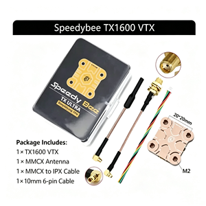 SpeedyBee TX1600 ULTRA 1.6W 5.8G Analog VTX 48CH <span class=keywords><strong>IRC</strong></span> Tramp PIT Mode 7g น้ำหนักเบา 20*20 มม. เครื่องส่งสัญญาณวิดีโอ FPV ระยะไกล - Product Image 6