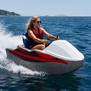 Mini <span class=keywords><strong>jet</strong></span> <span class=keywords><strong>ski</strong></span> électrique haute vitesse avec batterie au lithium, planche de surf et bateau de karting pour divertissement aquatique, vente directe d'usine - Product Image 1