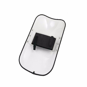 Escudo de Defensa Personal Resistente a Impactos, Transparente, Anti-Impactos, Protector, Encajable, Rectangular, de Policarbonato (PC) - Product Image 4