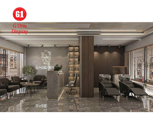 Luxury Barber Shop Interior Design | Men Salon Display Furniture & Customized Store Decoration - Product Image 3