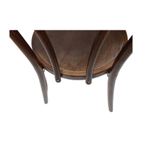 Chaises Thonet noires en résine et bois courbé empilables pour adultes, idéales pour les événements et réceptions en extérieur – Vente en gros usine