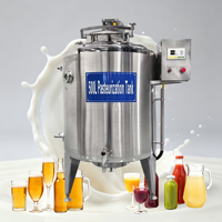 Pasteurisateur industriel compact de 200 litres pour lait et jus de fruits, avec agitateur uniforme - Prix compétitif