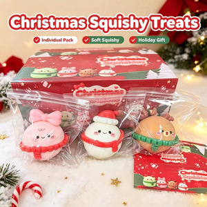 Cadeau de Noël Mochi Squishy Père Noël Grand Cadeau Musical Dessin Animé Anti-Stress à Presser Jouet à Rebond Lent - Product Image 1