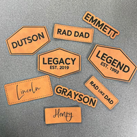 Étiquettes en cuir personnalisées, badges pour vêtements faits à la main, fabricant de logos de marque personnalisés, étiquettes en cuir véritable texturé pour jeans
