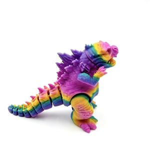 3D printed collectible figures Movable tail desktop toys Creative fidget toys colorful Articulated figure desk decor - Product Image 5