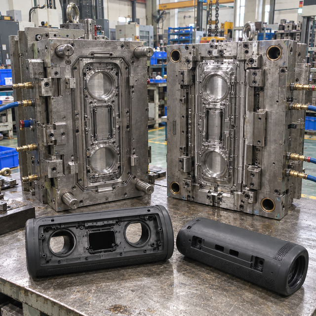 PRECISION BLUETOOTH SPEAKER PLASTIC INJECTION MOLD