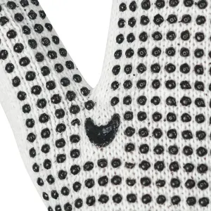 Wholesale PVC/Dotted/Dots Glove Safety Work Guante White Cotton Knitted Gloves For Labor Industrial Garden Working