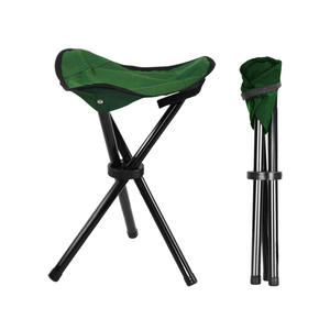 Silla <span class=keywords><strong>Plegable</strong></span> Portátil para Pesca y Camping, Banco Pequeño, Taburete Triangular de Tubo de Acero Mazar, 28*22*22cm, para Aventuras al Aire Libre - Product Image 2